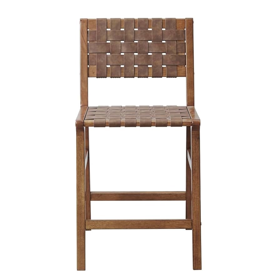 本革スツール～Woven leather stool～ Akaka 本革スツール～Woven leather stool～ Set of 2 Bar
